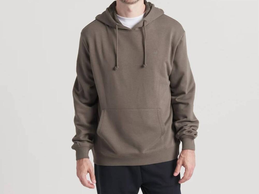 NEW SOUTHERN MARSH hallandale retro camo hoodie in stone brown